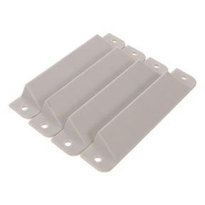 GAXIRE 4Pcs Grey Plastic E Track End Caps Replacement Truck Bed Divider Cargo Secure Accessories