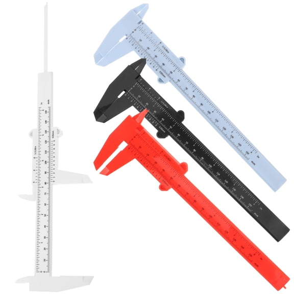 GAXIRE 4Pcs Precision External Dial Caliper Plastic Measuring Tools for Students and Hobbyists