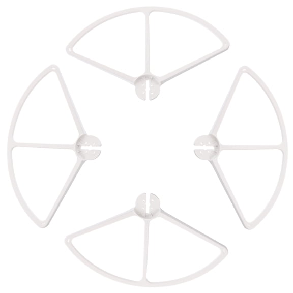 GAXIRE Control Horns for RC Airplanes 3 Propellers Protectors Plastic 4pcs White