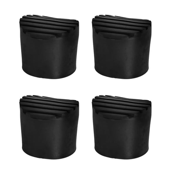 GAXIRE 4Pcs Round Black Rubber Ladder Feet Pads for Non Skid Stabilization Indoor Use