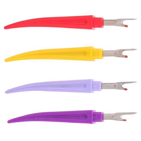 GAXIRE Assorted Color Metal Plastic Seam Thread Cutter Kit 4 Pieces