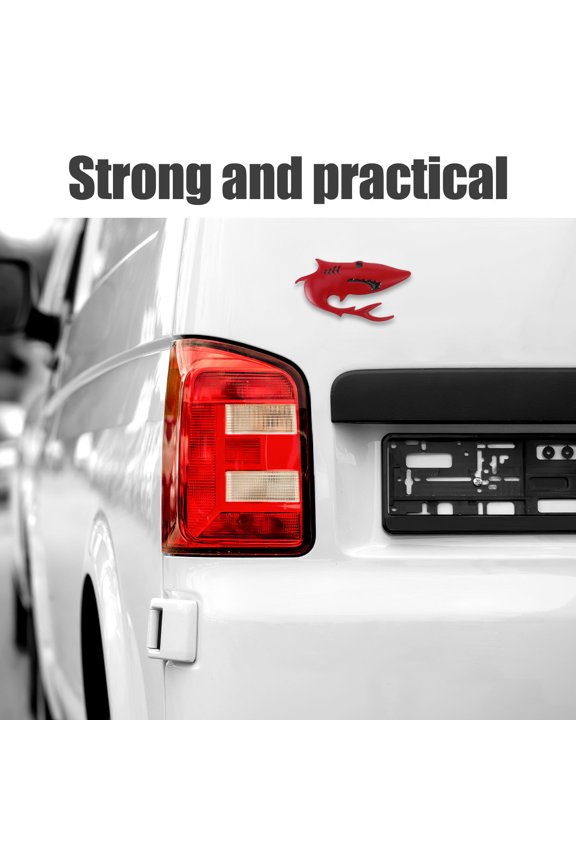 4-Pack Car Logo Metal Stickers with Strong Adhesive, Auto Body Decals for Trucks and Vehicles
