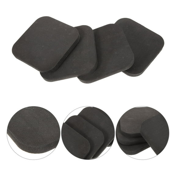 GAXIRE Soundproof Rubber Floor Mats 4 Pieces Floor Protectors Anti- for Home Gym Office