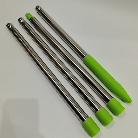GAXIRE 4-Pack Stainless Steel Mop Handle Extension Poles with Detachable Design for Easy Storage and Efficient Cleaning