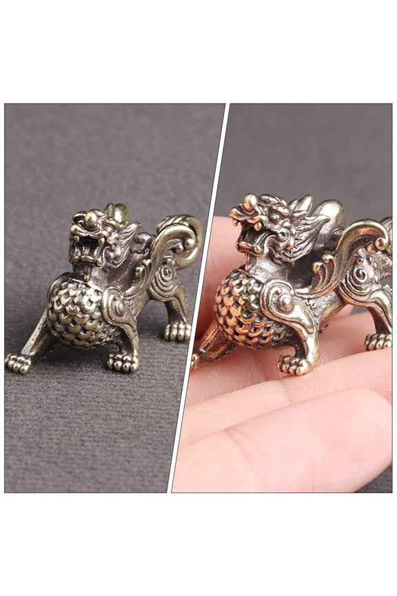 4Pcs Unique Copper Key Chain Pendant with Smooth Surface for Decorative Use