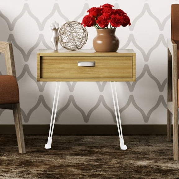 GAXIRE Gaxire White Iron Folding Legs, Wear-Resistant, Stable, Space-Saving, Modern Design, 4Pcs