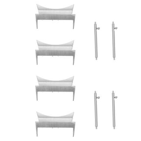 GAXIRE 4 Sets Replacement Watch Band Pins Metal Silver for Daily Use Smartwatch