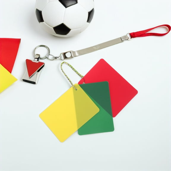GAXIRE 4 Sets Referee Cards Kit with Red, Yellow, and Portable Carrying Case