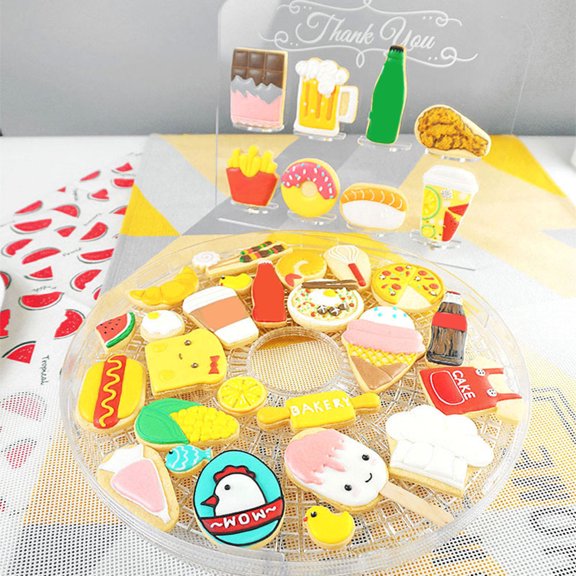 GAXIRE 4pcs Beer Cup Shaped Cookie Cutters Stainless Steel DIY Biscuits Mold Kitchen Baking Tool for Home Shop (Silver)
