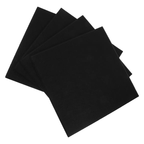 GAXIRE 4-Pack Black Felt Bulletin Board Tiles, Wall Panels for Home, Office, Classroom Decoration and Easy Installation