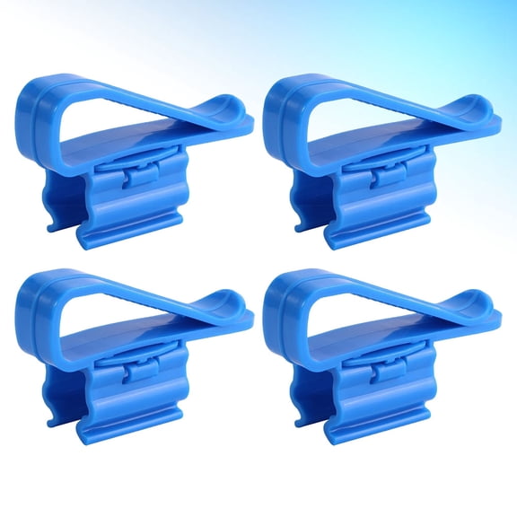 GAXIRE 4pcs Hose Clamp Fastener Plastic Blue for Fish Tank Owners Tasks