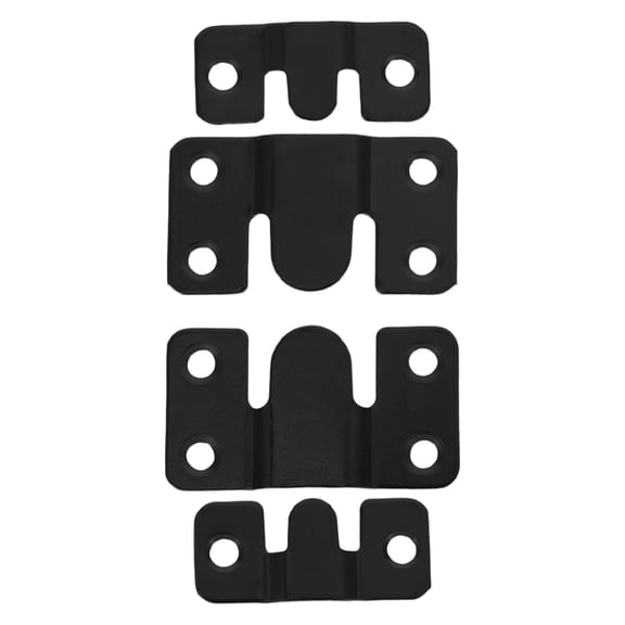 GAXIRE 4pcs Black Interlocking Wall Mount Hardware for Picture Frames Heavy Duty Support Brackets