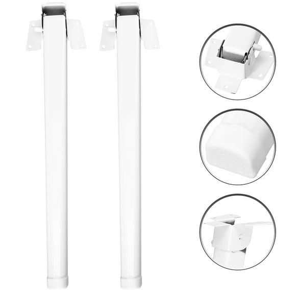 GAXIRE White Iron End Table Legs 4 Pieces Furniture Replacement Parts for Table Repair