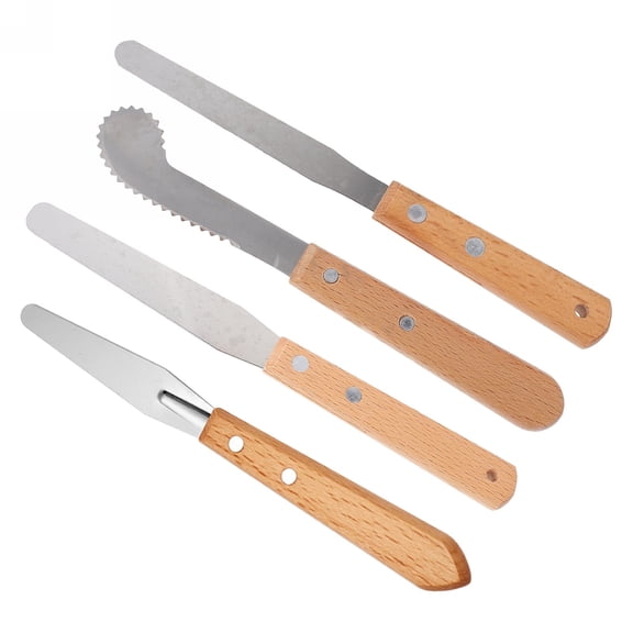 GAXIRE 4-Piece Clay Carving Tool Set for Pottery, Ceramic, Polymer Clay, Sculpting and Crafting Palettes
