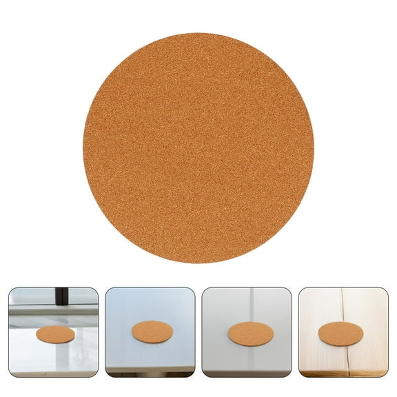 GAXIRE 4pcs Round Cork Coaster Scratch-resistant Cork Drinks Coasters For Gardening