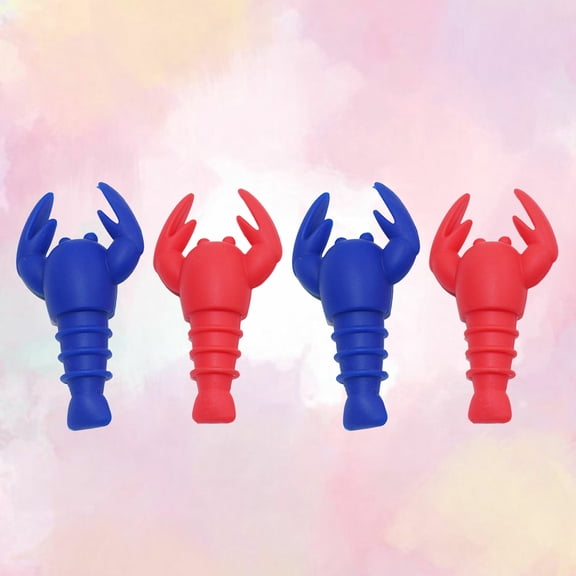 GAXIRE 4pcs Silicone Bottle Stopper Cap Air-tight Seal for Parties and Gatherings