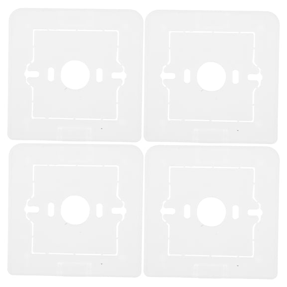 GAXIRE 4-Pack Weatherproof Socket Box White PP Splashproof Cover for Outdoor Use and