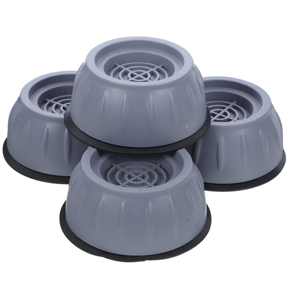 GAXIRE 4-Pack Dark Rubber Washing Machine Anti- Pads for Indoor Use, Noise Reduction and Floor