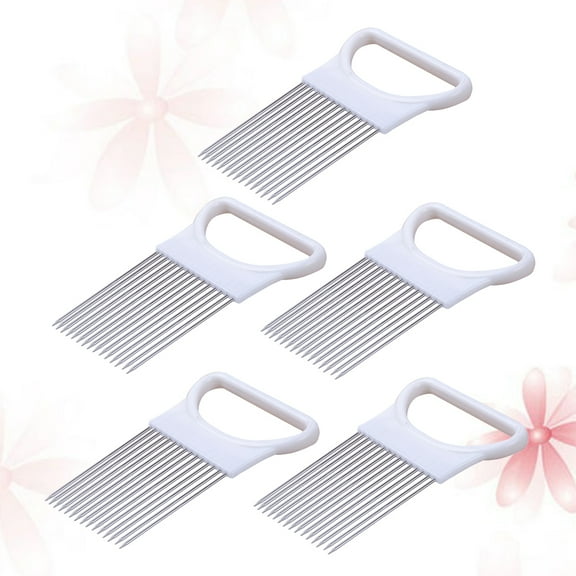 GAXIRE 5-Piece Kitchen Dicing Tool Set Onion Cutter Stainless Steel Vegetable Chopper Household Cooking Accessories