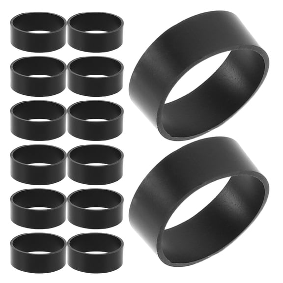 GAXIRE 500pcs Black Flat Silicone Cable Ties for Wire Management, Reusable Fastening Straps for Home and Office Use