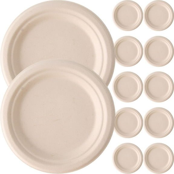 GAXIRE 50Pcs Party Paper Plates for Special Events 7 Inches Diameter