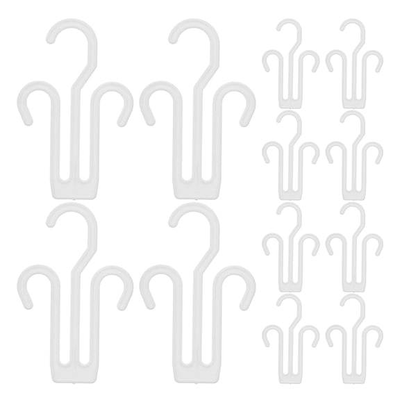 GAXIRE 50 Pcs White Hanging Shoe Rack Space Saving Organizer for Drying and Storage at Home Travel Outdoor Use