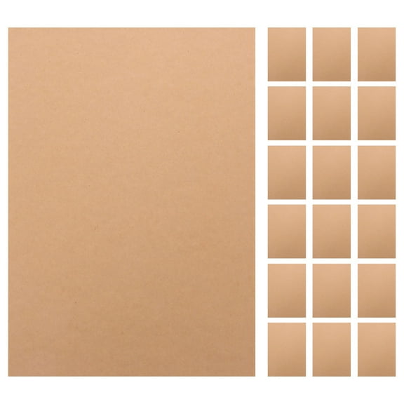 GAXIRE 50pcs Thin Brown Cardboard Sheets for Crafts Paper Cutting Various Projects Art Pieces