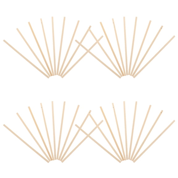GAXIRE 50pcs Wooden Dowels for Architectural Models, Miniature Craft Supplies, Model Building Accessories