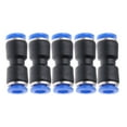 thumbnail image 1 of GAXIRE 5-Pack Plastic Air Hose Couplers in Assorted Colors for Garden, Greenhouse, Irrigation & Air Compressor Use, 1 of 5
