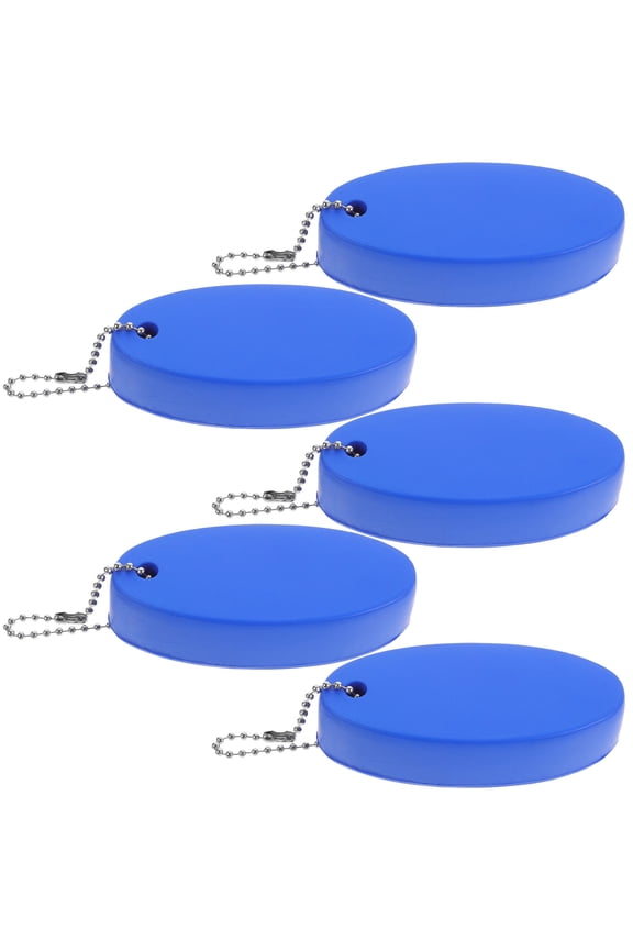 Set of 5 PU Floating Keychains with Aluminum Alloy for Water Sports, Boating, and Everyday Key Organization