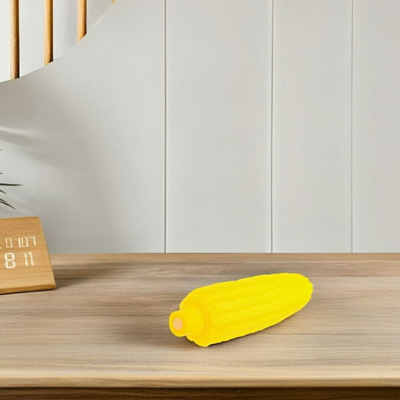 GAXIRE 5-Pack Yellow Plush Corn Dog Chew Toys for Puppies and Cats with Squeaky Function Pet Toys