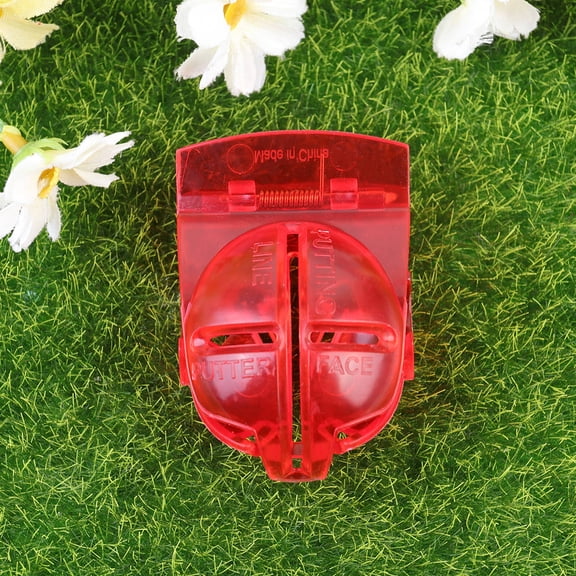 GAXIRE 5pcs Professional Ball Line Liner Practical Marker Tool Durable Outdoor Training Drawing Marking Putting Tool (Red)
