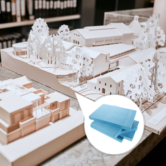 GAXIRE Lightweight Sky-Blue Foam Slab Boards for DIY and Diorama Base