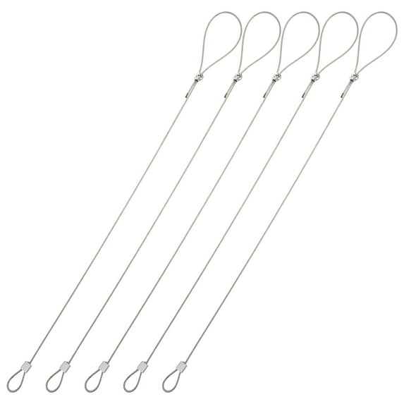 GAXIRE 5Pcs Stainless Steel Gate Latch Cable with Cable Pull for Door Latch Outdoor Use