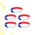 thumbnail image 1 of GAXIRE 5Pcs Independence Day Wristband Silicone Hand Rings Unisex Decoration, 1 of 8