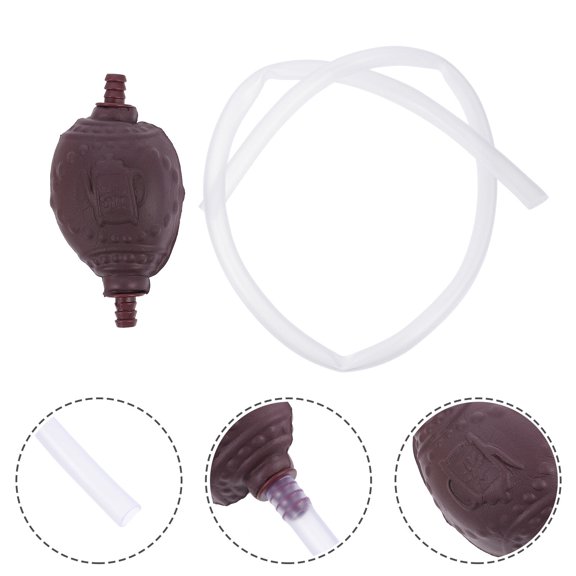 GAXIRE 5Sets Practical White Tea Drain Hose for Tea Trays with Silicone Material and No Odor
