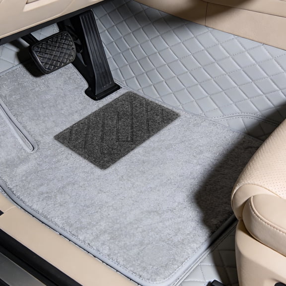 GAXIRE 5Pcs Automotive Car Mat Patch Kit Grey Easy Install Floor Mat Repair Patches