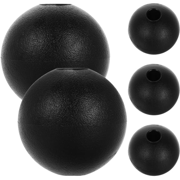 GAXIRE 5-Pack Black Nylon Gym Cable Stoppers for Workout Machines, Round Design to Prevent Slippage and Exercise Routine