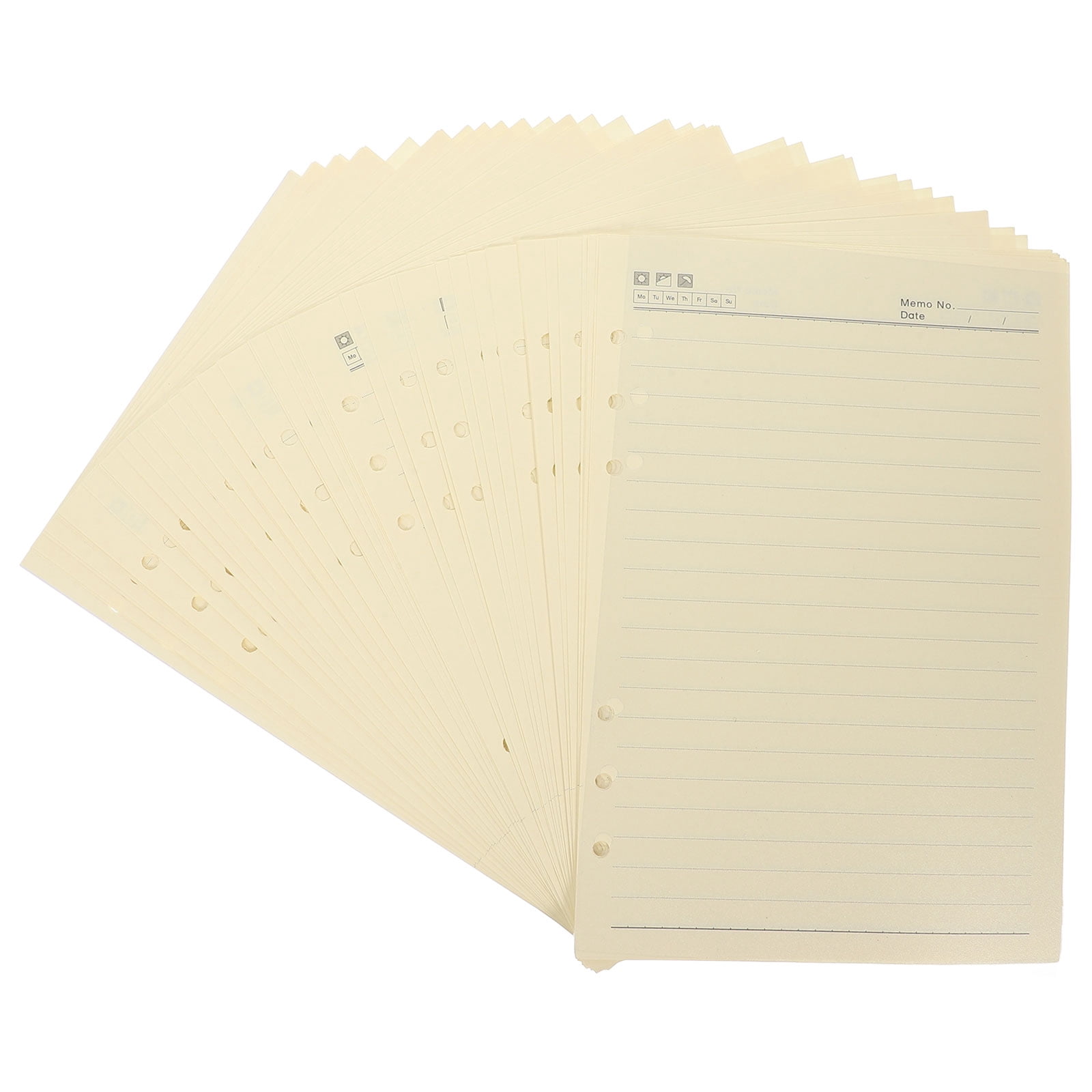 GAXIRE 60 Sheets of Lined Notebook Paper Light Yellow for Record ...