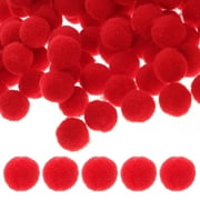 GAXIRE 600 Pieces Red Pom Pom , Soft Craft for Clothing, Headwear, Accessories, and Home Decoration