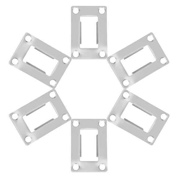 GAXIRE 6Pcs Durable Stainless Steel Deadbolt Cover Plates for Door Security and Privacy Protection