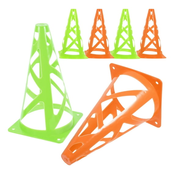 GAXIRE 6Pcs Green Training Cones for Soccer Practice and Obstacle Course Training