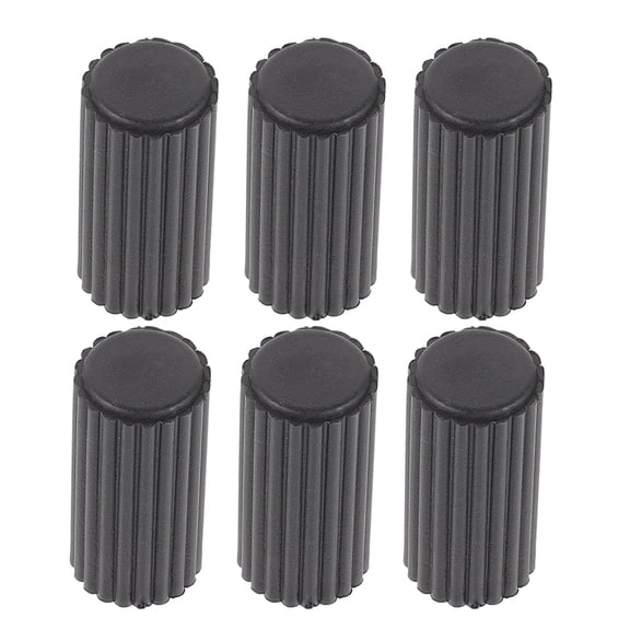 GAXIRE 6-Pack Black Plastic Brake End Caps for Cable Ends, Secure Fixation to Prevent Brake Cable Slippage