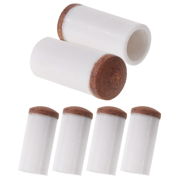 GAXIRE Set of 6 Replacement Pool Cue Tips Made with Plastic and PU Material