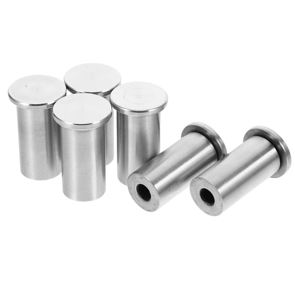 GAXIRE 6Pcs Stainless Steel Single Hooks for Hanging Silver Wall Mount Space Saving Metal Design