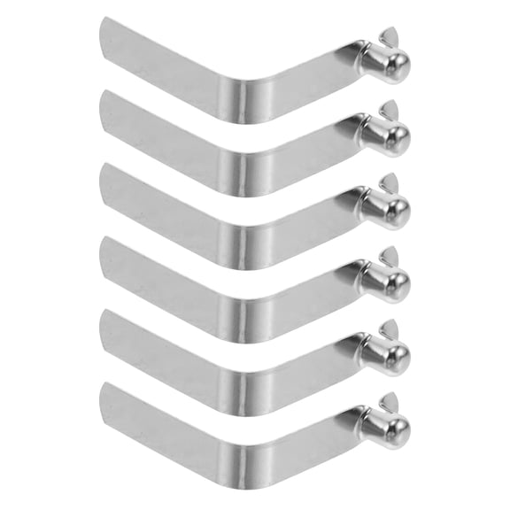 GAXIRE 6Pcs Tent Pole Push Button Spring Clips for Paddle Fixation in Water Activities