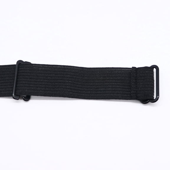 GAXIRE 6Pcs Elastic Band Adjustable Knit Strap Fixed Headband for Wig Caps (Black)