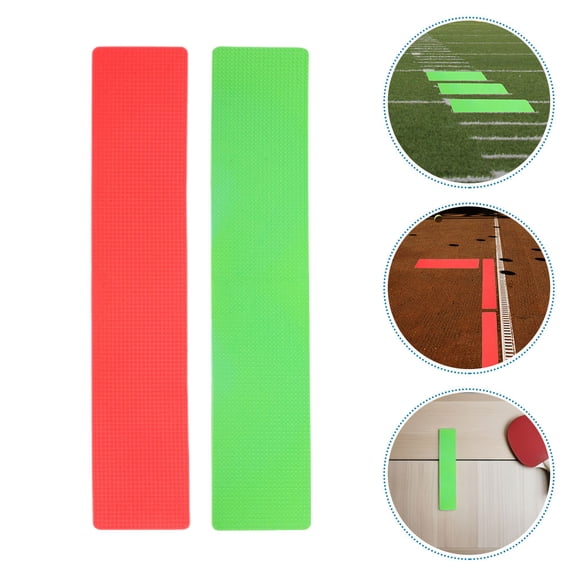 GAXIRE 6pcs Court Line Boundary Marker Set Flat Rectangular Pickleball Court Spot Markers For Tennis Soccer Basketball Agility Training