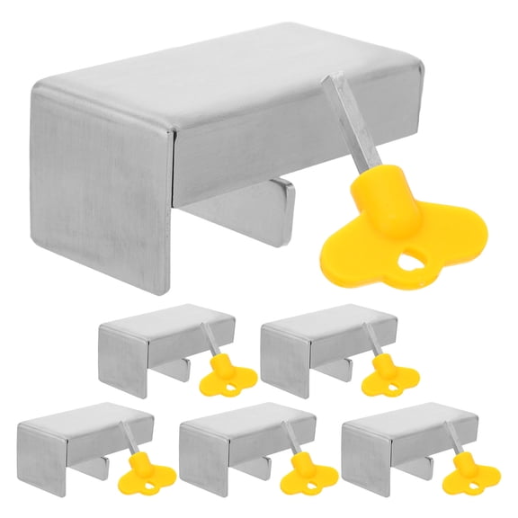 GAXIRE 6pcs Sliding Window Locks: Stainless Steel Security Door Window Stoppers For Horizontal & Vertical Doors Child Proof Slider Blocker For Home Safety