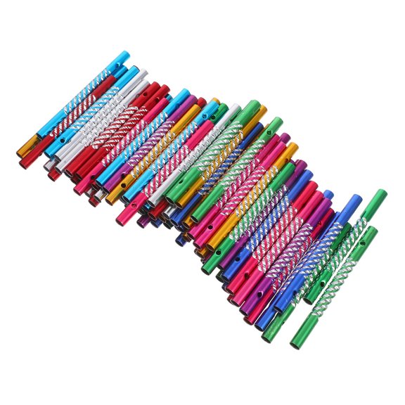 GAXIRE 80Pcs Wind Chime Tubes Metal Pipes for Handmade Craft Kits with Melodic Sound and Artistic Design